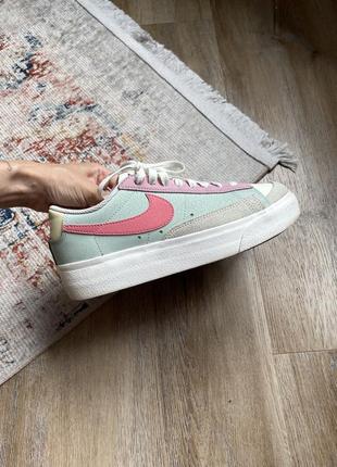 Кроссовки кеды piece nike wmns blazer low platform10 фото