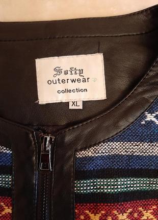 Куртка під шкіру колекції softy outerwear/м'який верхній одяг3 фото