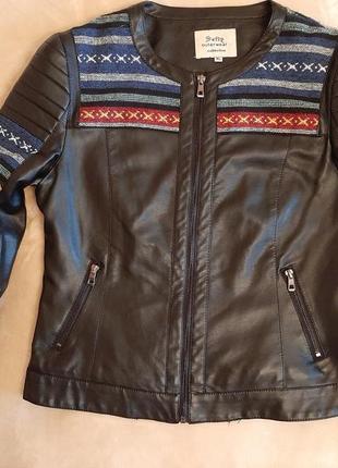 Куртка під шкіру колекції softy outerwear/м'який верхній одяг