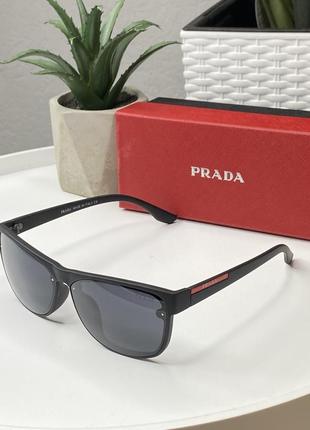 Солнцезащитные очки мужские в стиле прада prada polarized коллекция 2023🔝1 фото