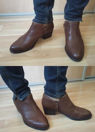 Ботинки полуботинки туфли ботильоны naturalizer (38) демисезонные из натуральной кожи9 фото