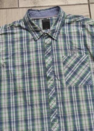 Мужская рубашка на длинный рукав tommy hilfiger