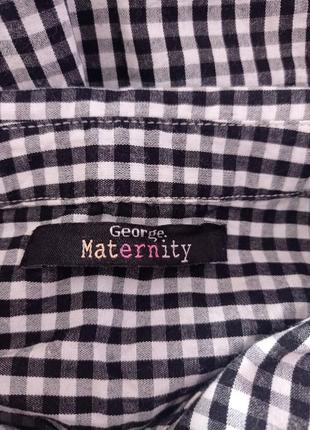 Рубашка с вышивкой от бренда george maternity4 фото