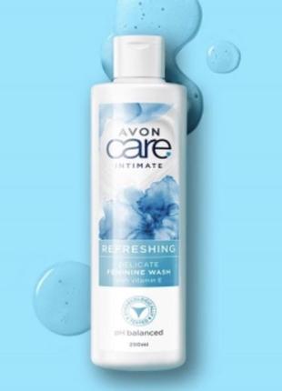 Освежающее средство для женской гигиены avon care intimate 250 мл с витамином Е1 фото