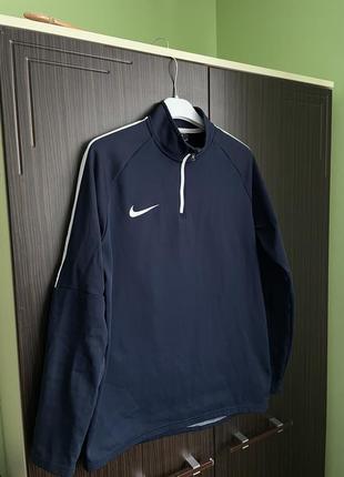 Спортивная кофта nike dri fit синяя размер l олимпийка