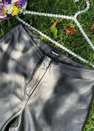 Стильные качественные натуральные кожаные штаны2 фото