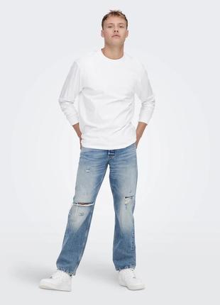 Чоловічі джинси з рваностями only&sons3 фото