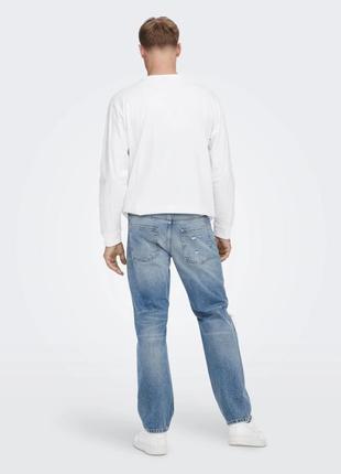 Чоловічі джинси з рваностями only&sons4 фото