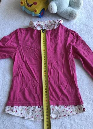 Блуза topolino на 1 - 2 - 3 года, кофта натуральная коттон, реглан,рубашка обманка 2 в 17 фото