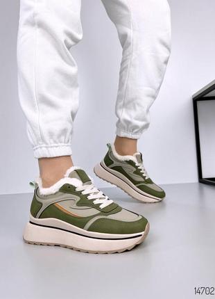 ❗️ sale кросівки зима еко-нубук 14702