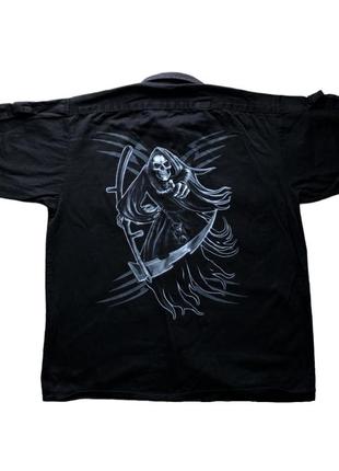 Сорочка рубашка spiral direction панк рок мерч реп y2k1 фото