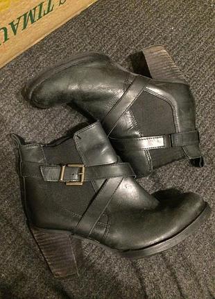 New look шкіряні черевики ботильйони 24 см