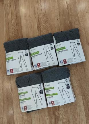 Жіночі однотонні лосини esmara, розмір s(36/38), m(40/42), l(44/46), xl(48/50), темно сірий7 фото