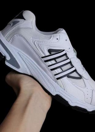 Мужские кроссовки adidas eqt white-black stripe