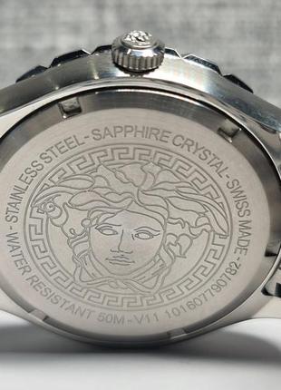 Чоловічий годинник часы versace v11020015 hellenyium gmt 42mm sapphire5 фото