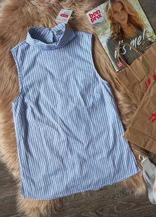 Синяя блуза h&m4 фото