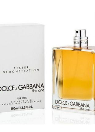 Тестер туалетная вода мужская dolce&gabbana the опе (дольче габана зе ван ) 100 мл