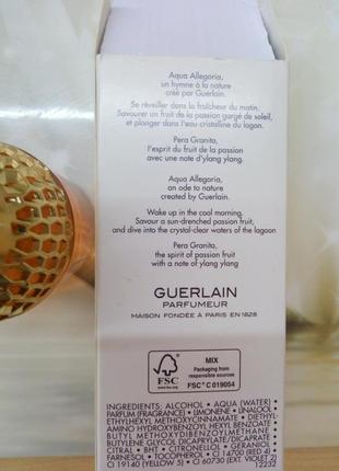 Guerlain aqua allegoria pera granita,75 мл, парфюм4 фото