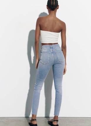 Джинси zw skinny high waist  zara/ скінни zara/ джинси скіні5 фото