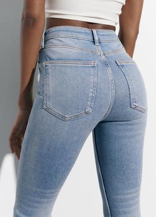 Джинсы zw skinny high waist zara/ скинны zara/ джинсы скинни4 фото