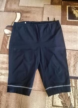 Комфортные бриджи на резинке р. 60/62 суперстрейч