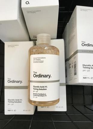 Тонік для обличчя the ordinary glycolic acid 7% toning solution