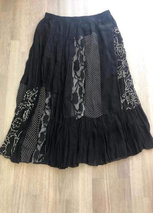 Праздничная нарядная кружевная юбка. размер 54.1 фото