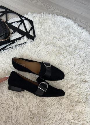 Лоферы замша