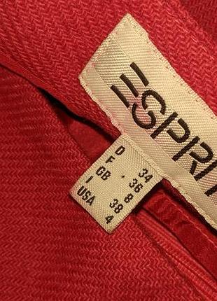Esprit юбка миди ягодного цвета с бахромой 7
