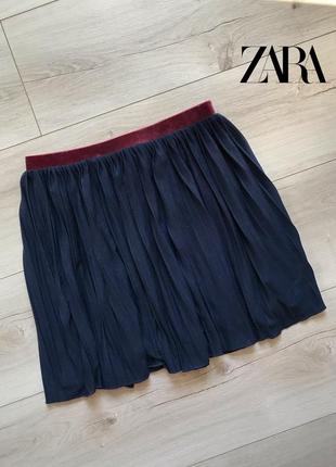 Плиссированная юбка zara1 фото