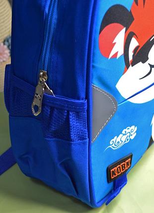 Школьный рюкзак тигрес, тигр, портфель для школы, синий, голубой3 фото