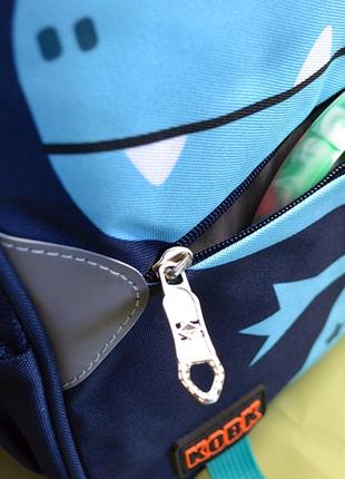 Школьный рюкзак дино, дино, динозавр, портфель для школы, синий, синий, темно3 фото