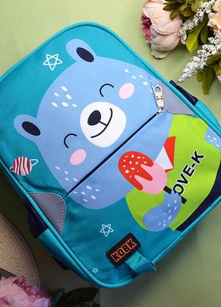 Школьный рюкзак мишка, медведь, портфель для школы, медведь, мышка, love1 фото