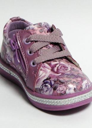 Демісезонні весняні осінні туфлі кросівки мокасини для дівчинки к03 царівна р.22-279 фото