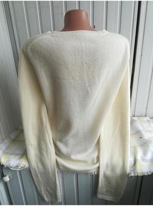 Кашеміровий білий светр кашемір3 фото