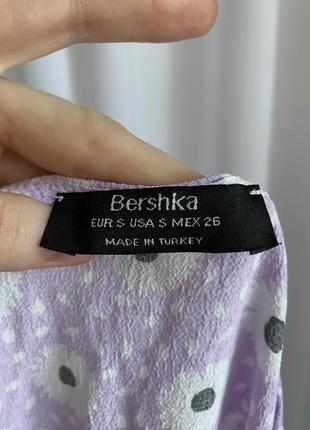 Лавандовый топ в цветочный принт bershka5 фото