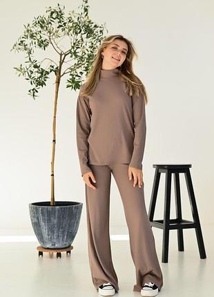 Жіночий костюм кофта та штани кюлоти.8 фото