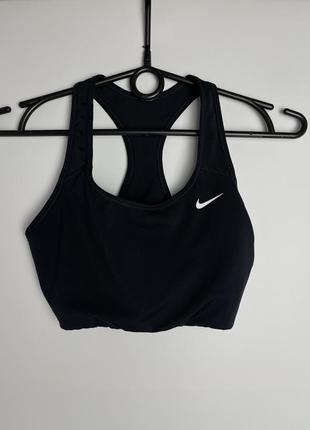 Спортивний топ nike чорний базовий найк топік для бігу спорту тренувань оригінал свуш5 фото