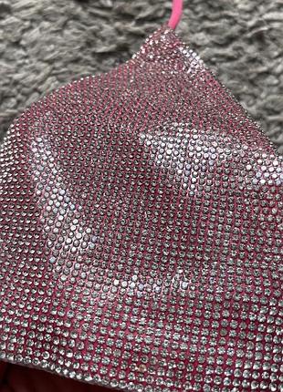 Новый,эффектный,стильный лиф-бюстгальтер-верх от купальника в стразы