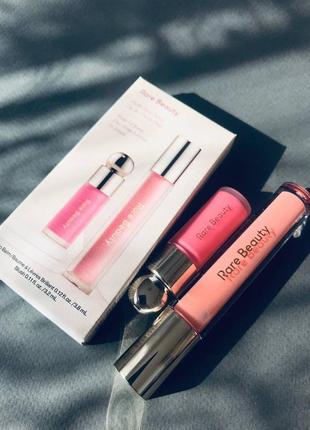 Rare beauty fresh and dewy lip &amp; cheek duo набор жидкие румяна и блеск для губ2 фото