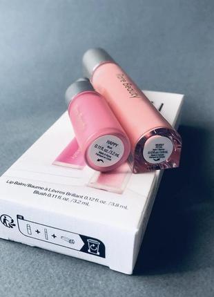 Rare beauty fresh and dewy lip & cheek duo набір рідкі рум’яна та блиск для губ3 фото