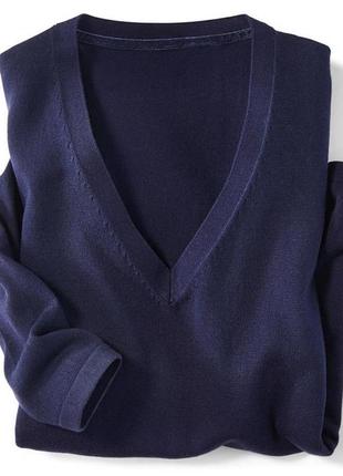 Синий женский пуловер tchibo германия3 фото