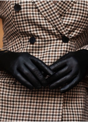 Мягкие кожаные перчатки на шерстяной подкладке, anjela. 101 фото