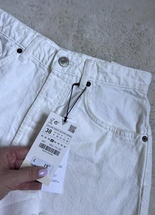 Zara женские фирменные джинсовые шорты оригинал р. 388 фото