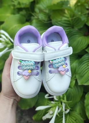 Крутезні дитячі кросівки для дівчинки від тм kimbo (розміри: 22-26)/ кроссовки детские для девочки1 фото