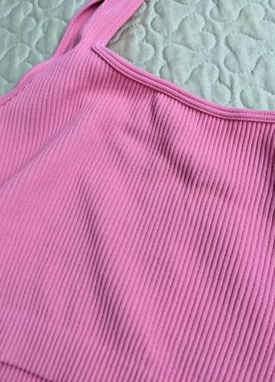 Топ zara xs-s рожевий колір barbie seamless crop top3 фото