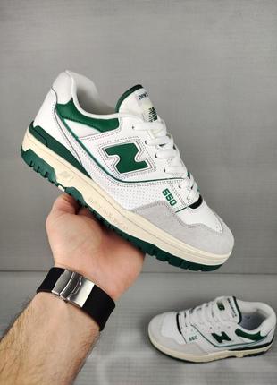 New balance 550 white&amp;green