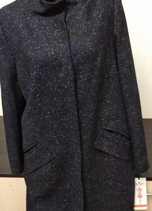 Пальто осіннє темно-синє розмір м