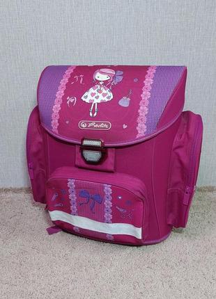 Школьный ортопедический рюкзак для девочки, ранец herlitz. для 1-4 класса.1 фото