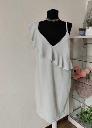 Стильна сукня по фігурі, коктейльна з рюшею3 фото